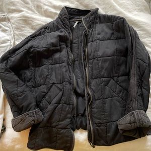 Free People Quilted Dolman Jacket